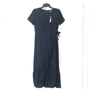 Beautiful Black high low side tie dress NWT